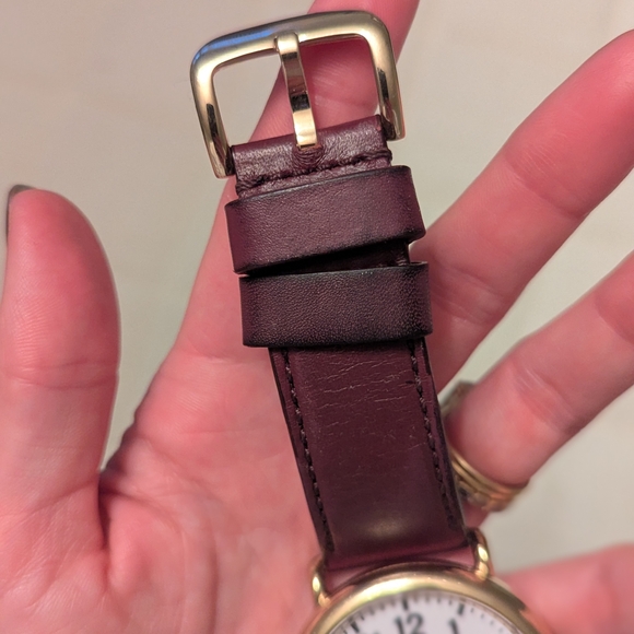 Shinola Runwell 47mm Watch with Maroon Leather Strap - Picture 5 of 10